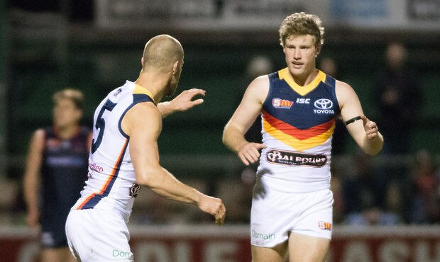 Adelaide - 2017 SANFL R9 v Norwood Scott Thompson and Harrison Wigg - Adelaide Crows,Harrison Wigg,Scott Thompson